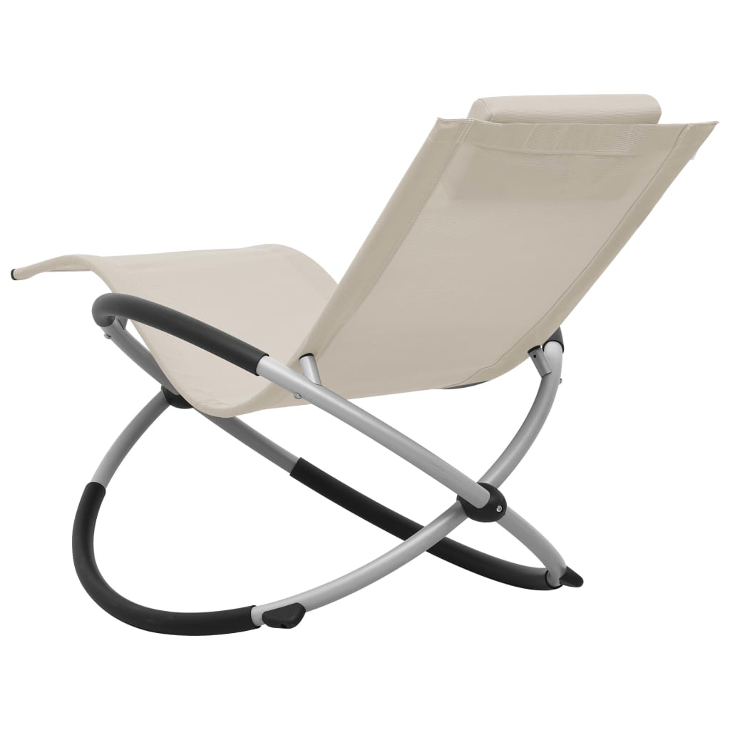 Kinderligbed staal crèmekleurig