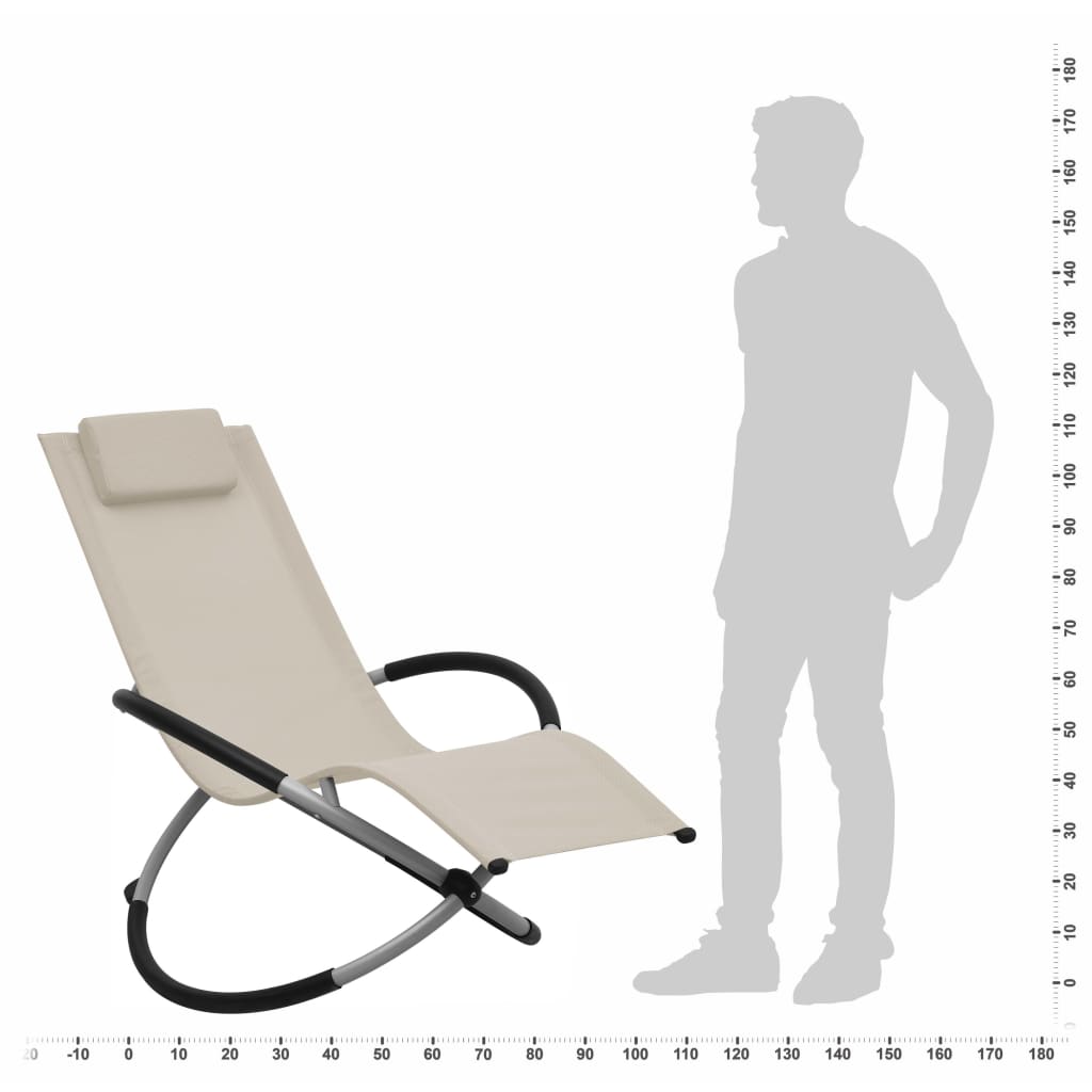 Kinderligbed staal crèmekleurig