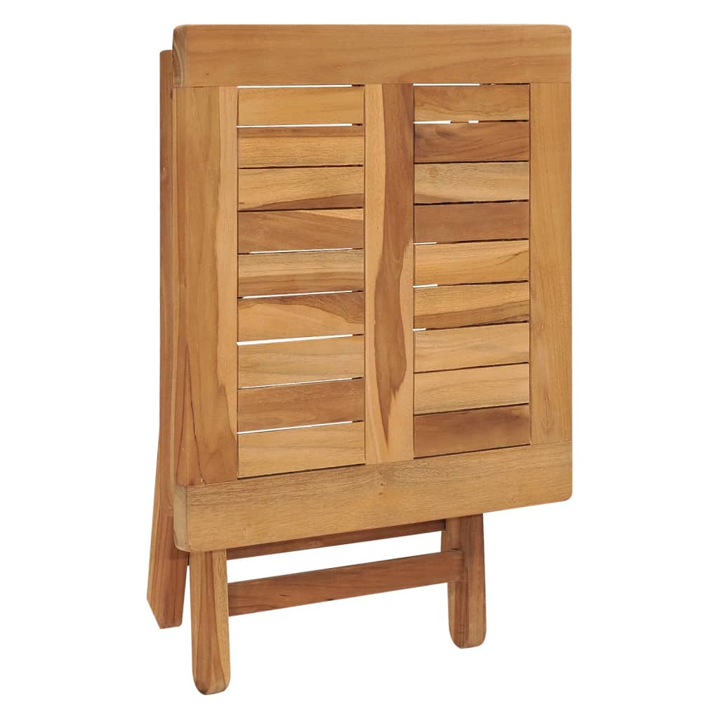Ligbed met tafel massief teakhout