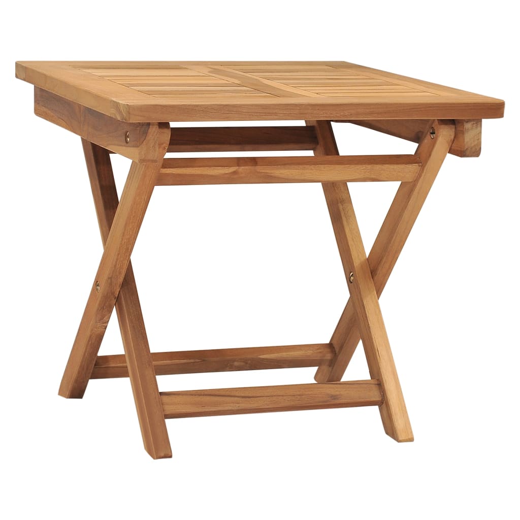 Ligbed met tafel massief teakhout