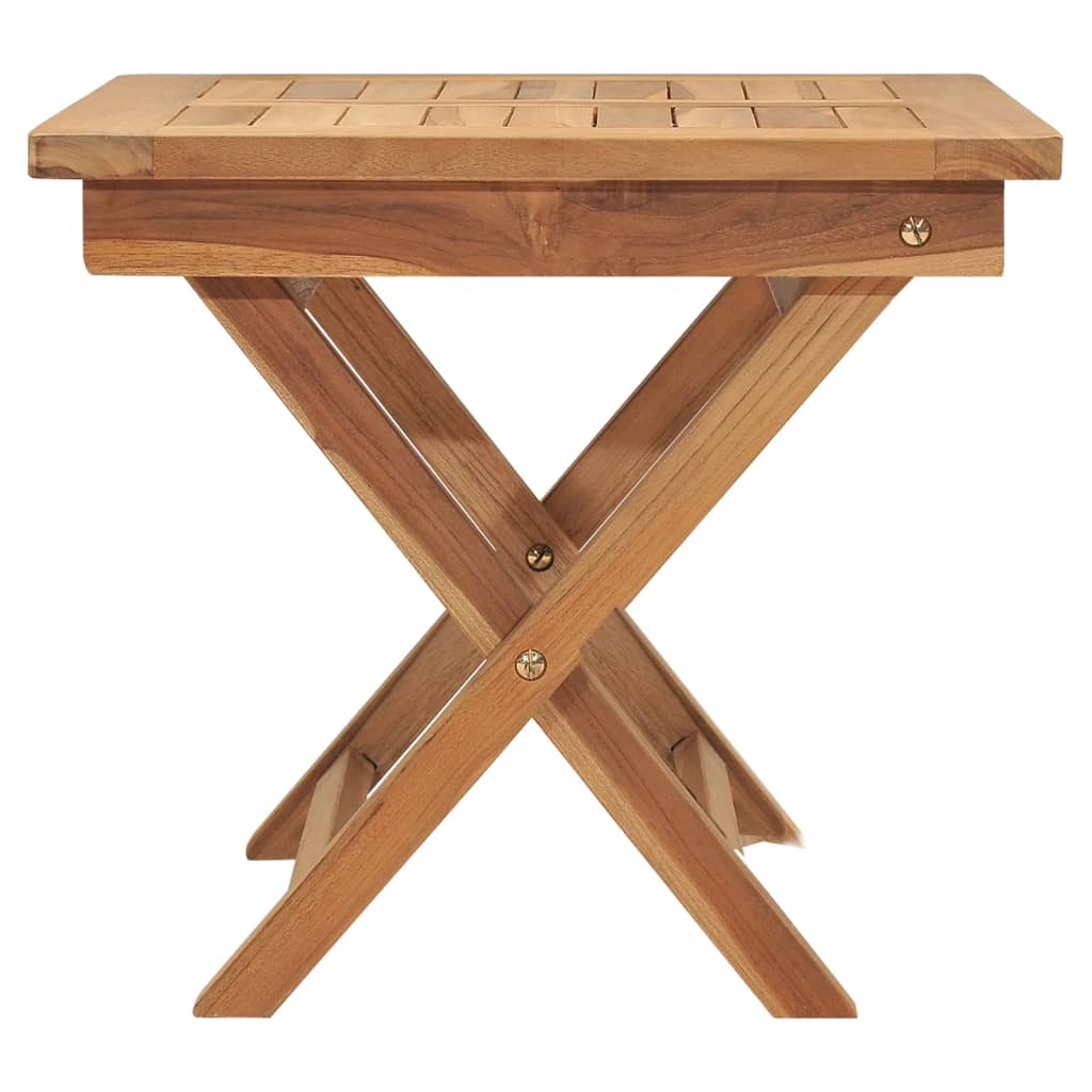 Ligbed met tafel massief teakhout