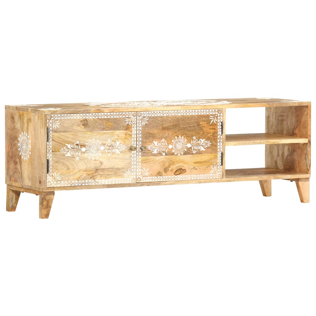Tv-meubel 120x30x40 cm massief mangohout