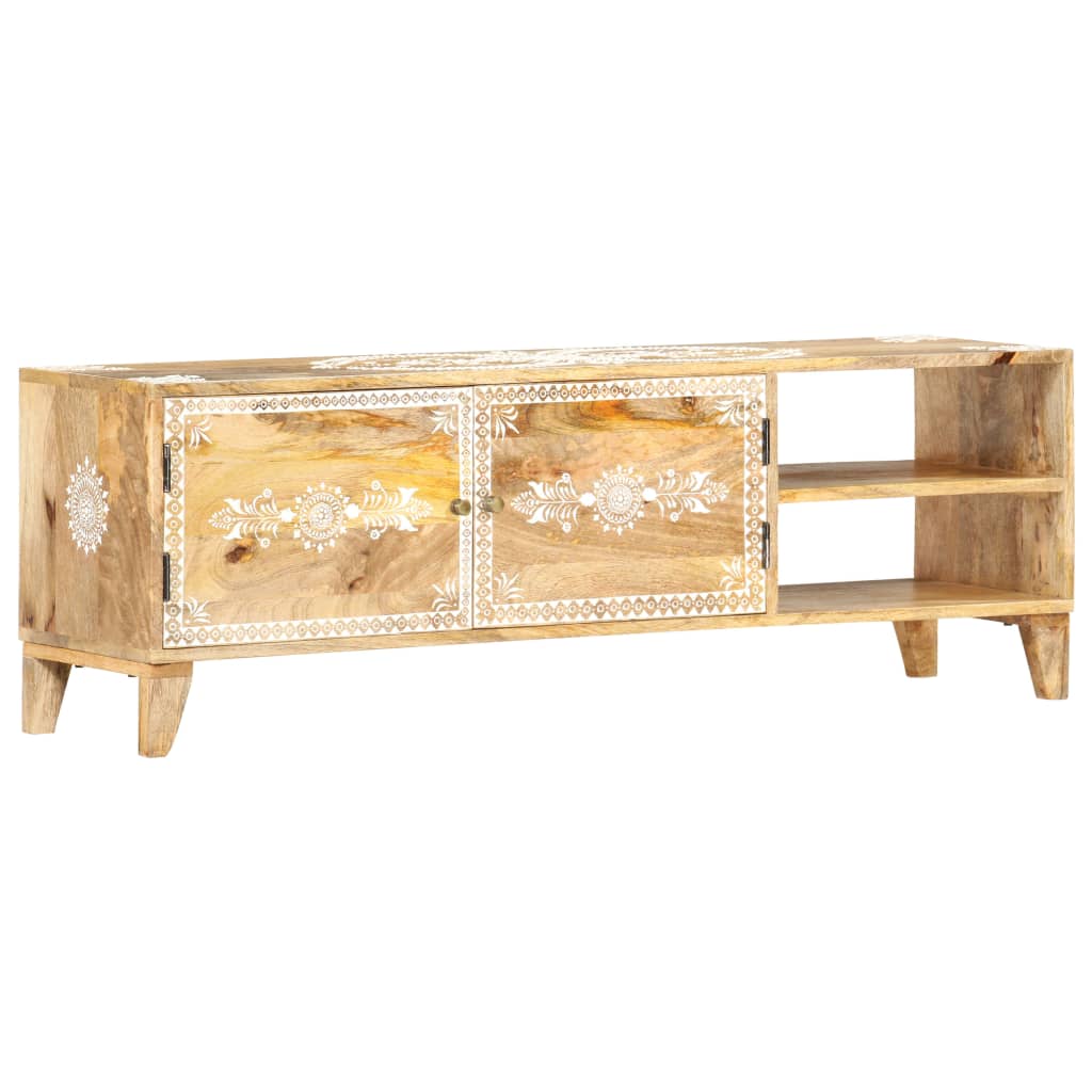 Tv-meubel 120x30x40 cm massief mangohout