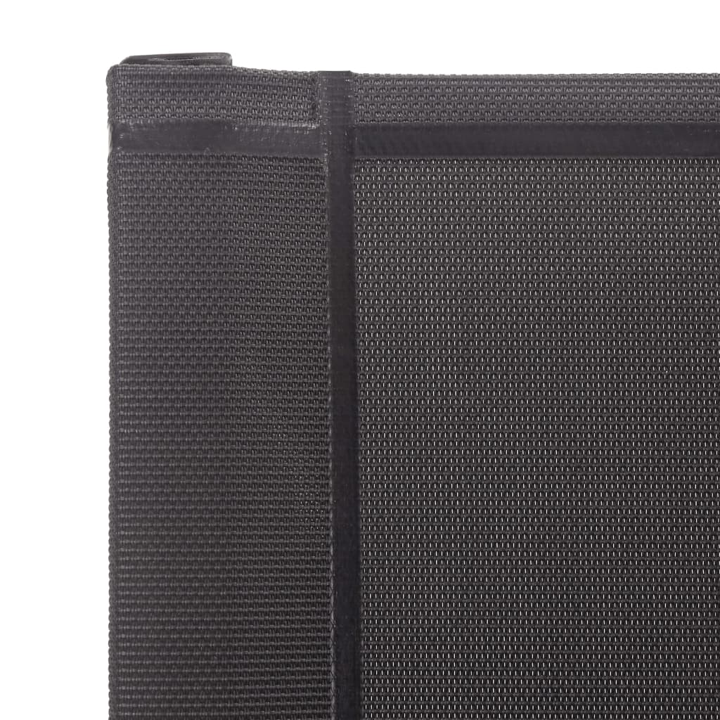 Tuinstoelen 4 st textileen en roestvrij staal grijs