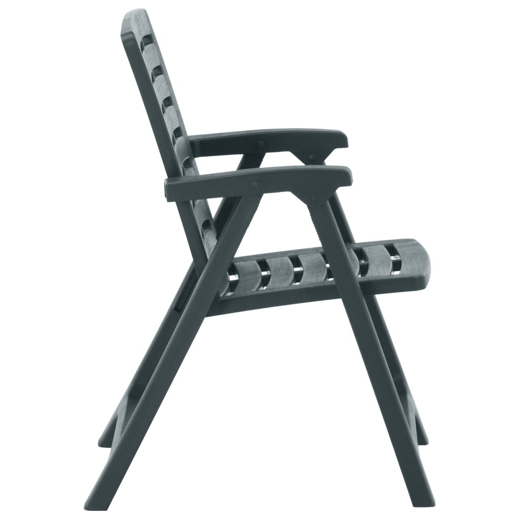 Tuinstoelen 2 st kunststof groen