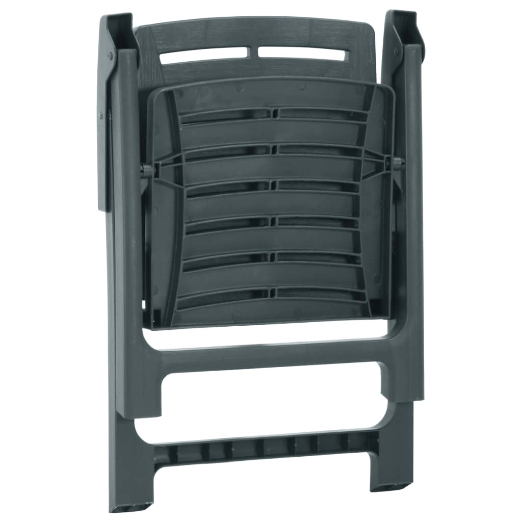 Tuinstoelen 2 st kunststof groen