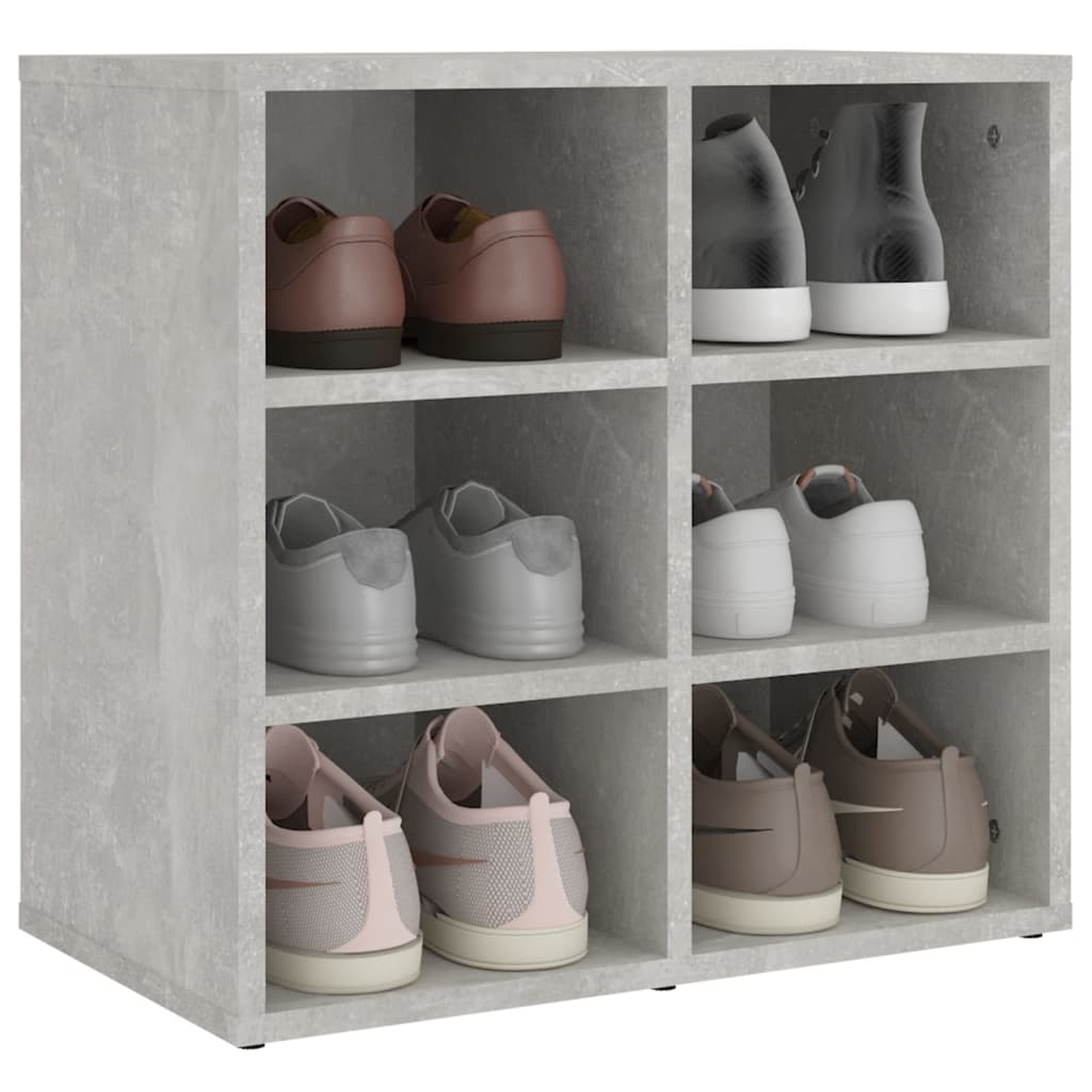 Schoenenkast 52,5x30x50 cm betongrijs