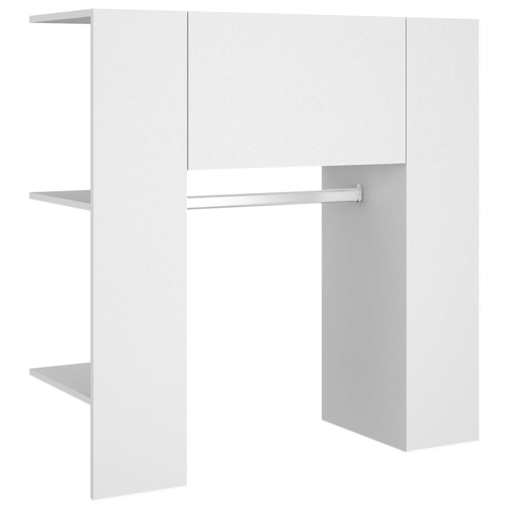 Halmeubel 97,5x37x99 cm bewerkt hout wit