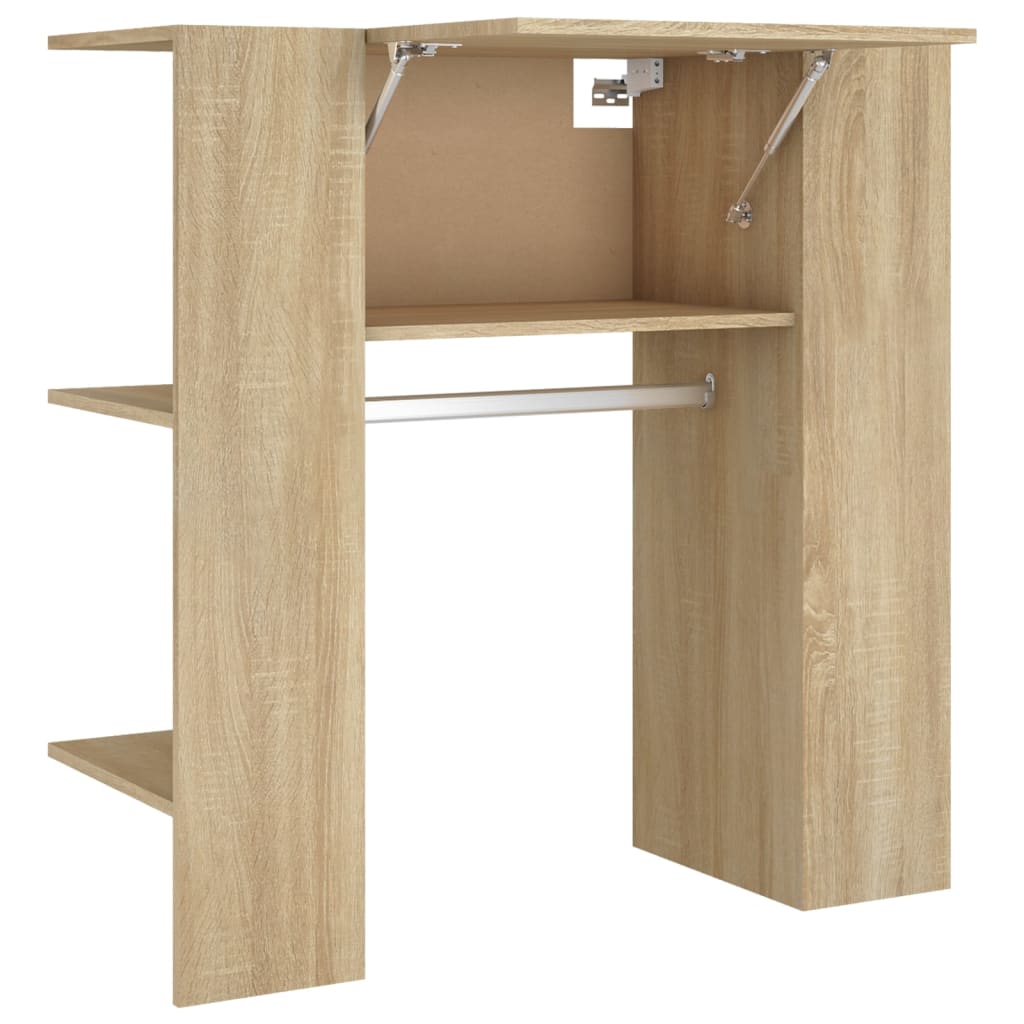 Halmeubel 97,5x37x99 cm bewerkt hout sonoma eikenkleurig