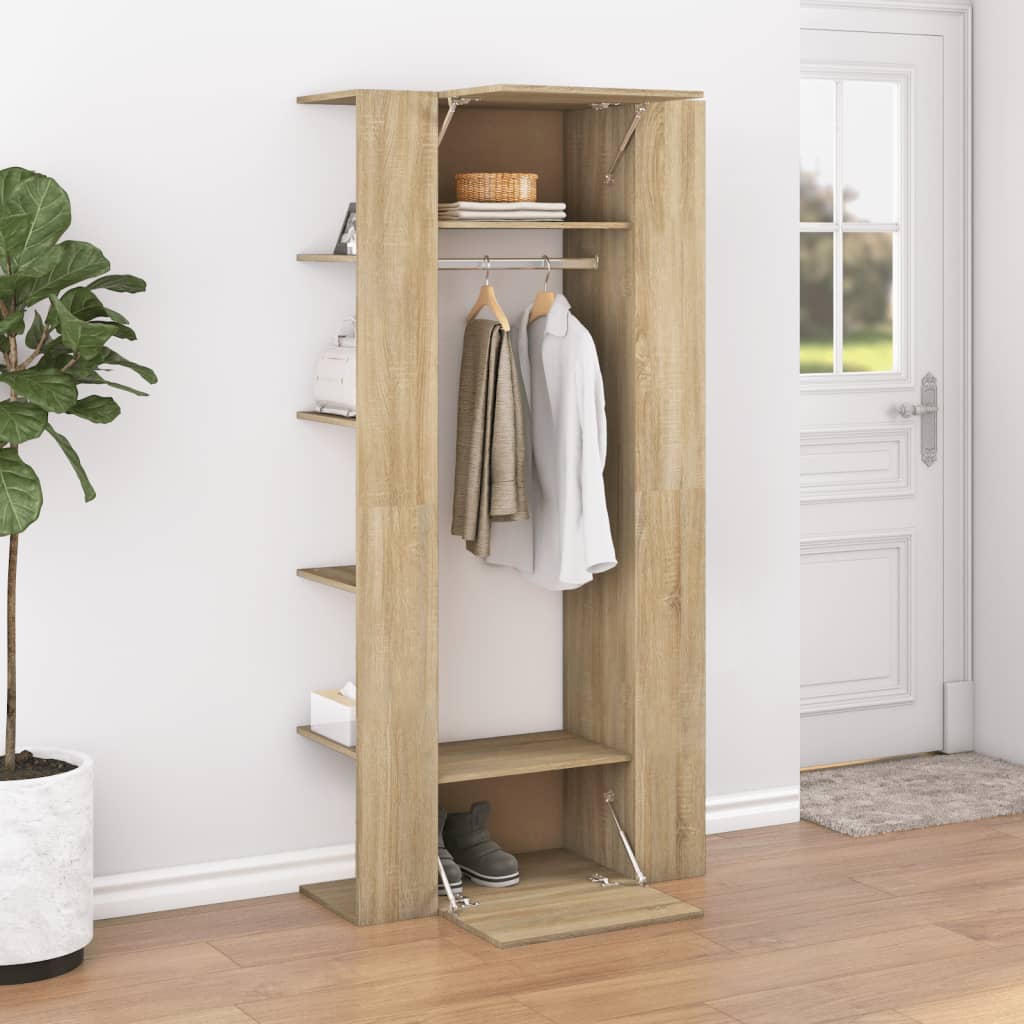 Halmeubel 97,5x37x99 cm bewerkt hout sonoma eikenkleurig