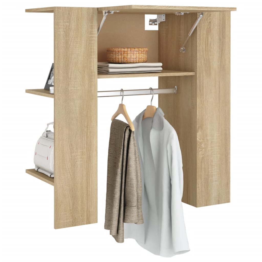 Halmeubel 97,5x37x99 cm bewerkt hout sonoma eikenkleurig