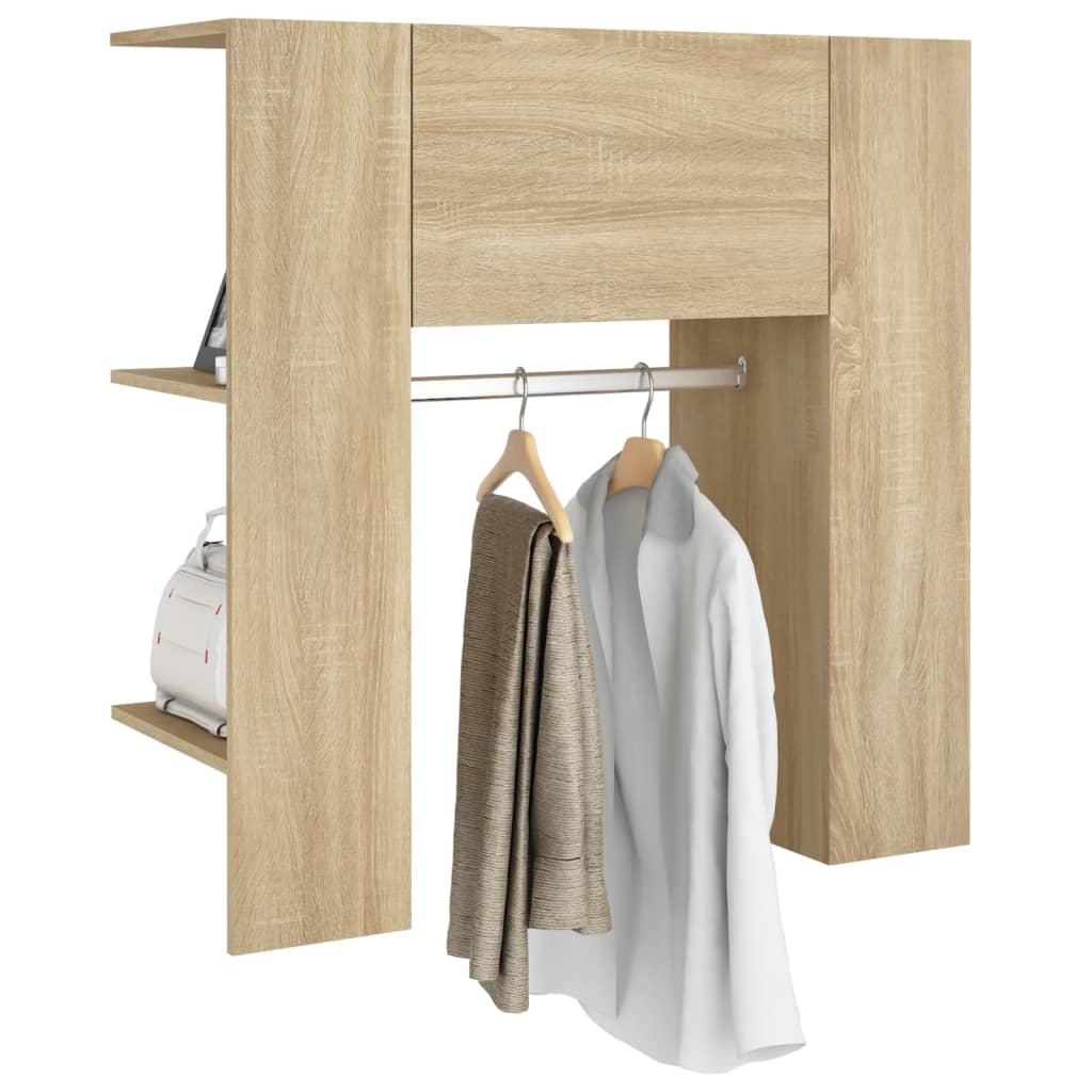 Halmeubel 97,5x37x99 cm bewerkt hout sonoma eikenkleurig