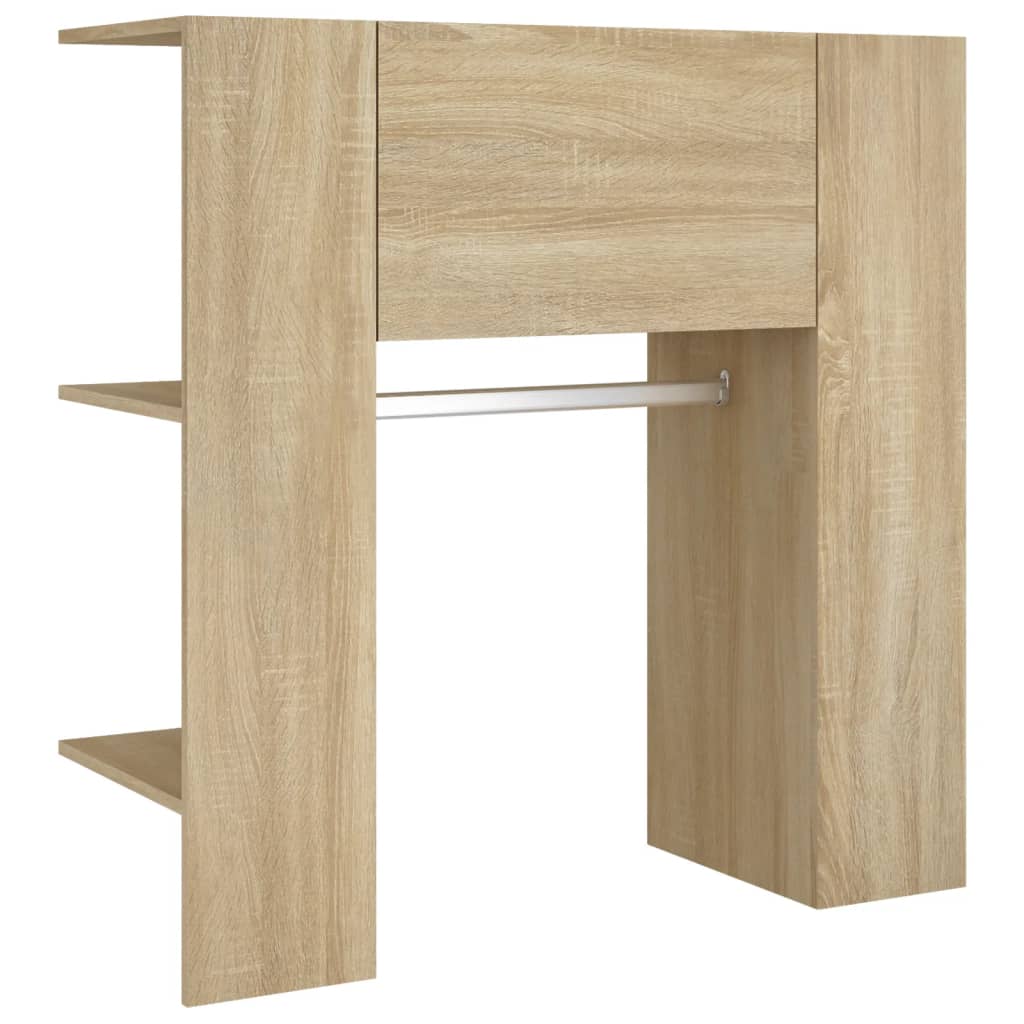 Halmeubel 97,5x37x99 cm bewerkt hout sonoma eikenkleurig