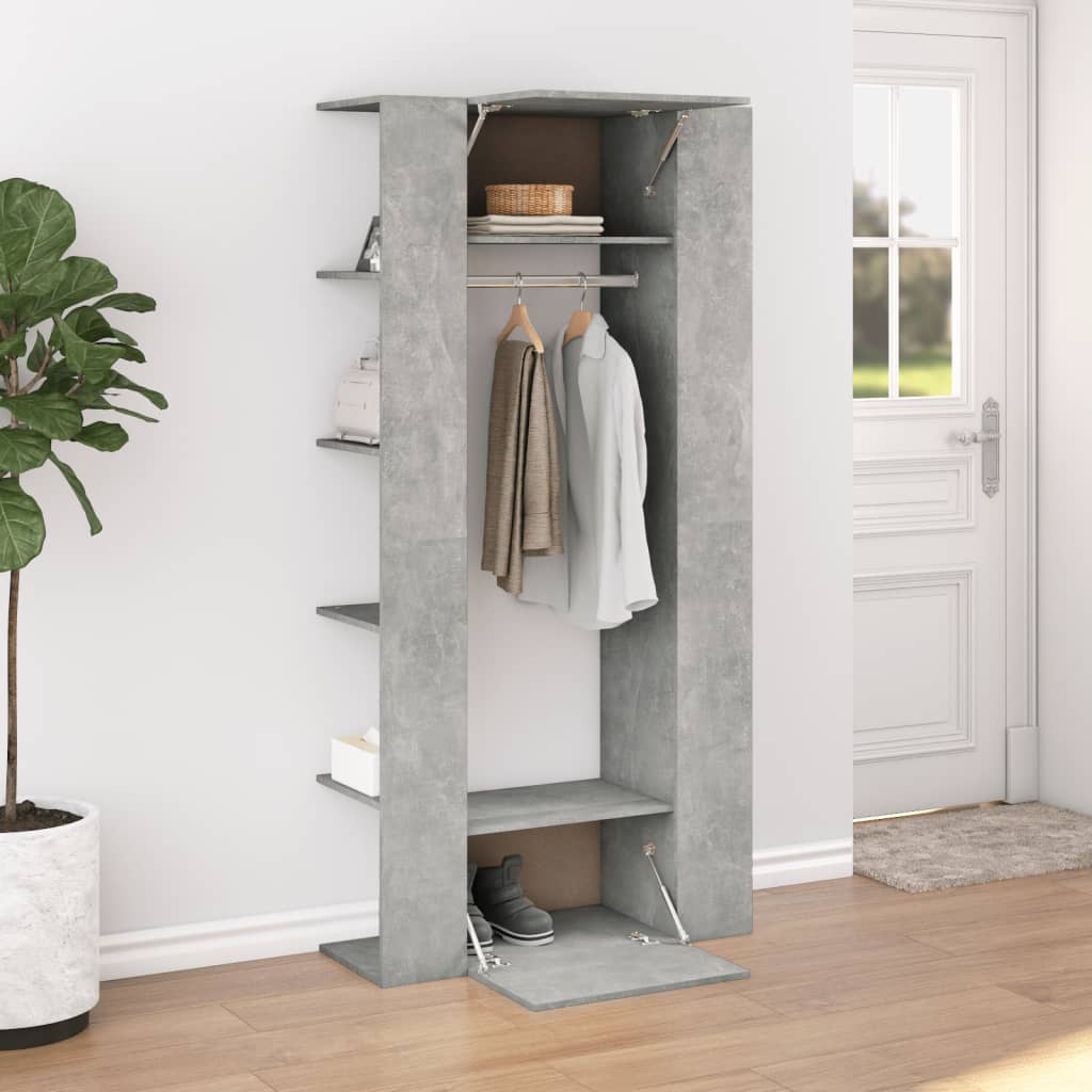Halmeubel 97,5x37x99 cm bewerkt hout betongrijs