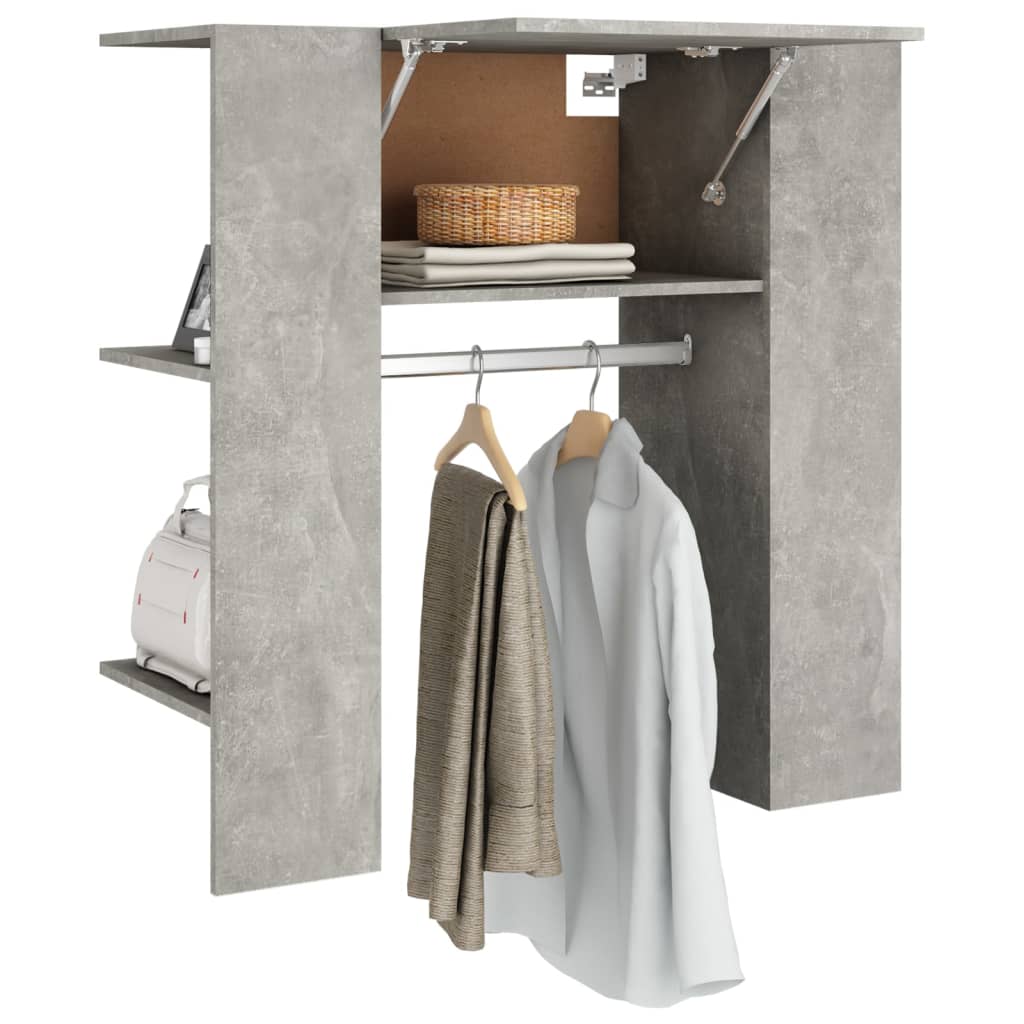 Halmeubel 97,5x37x99 cm bewerkt hout betongrijs