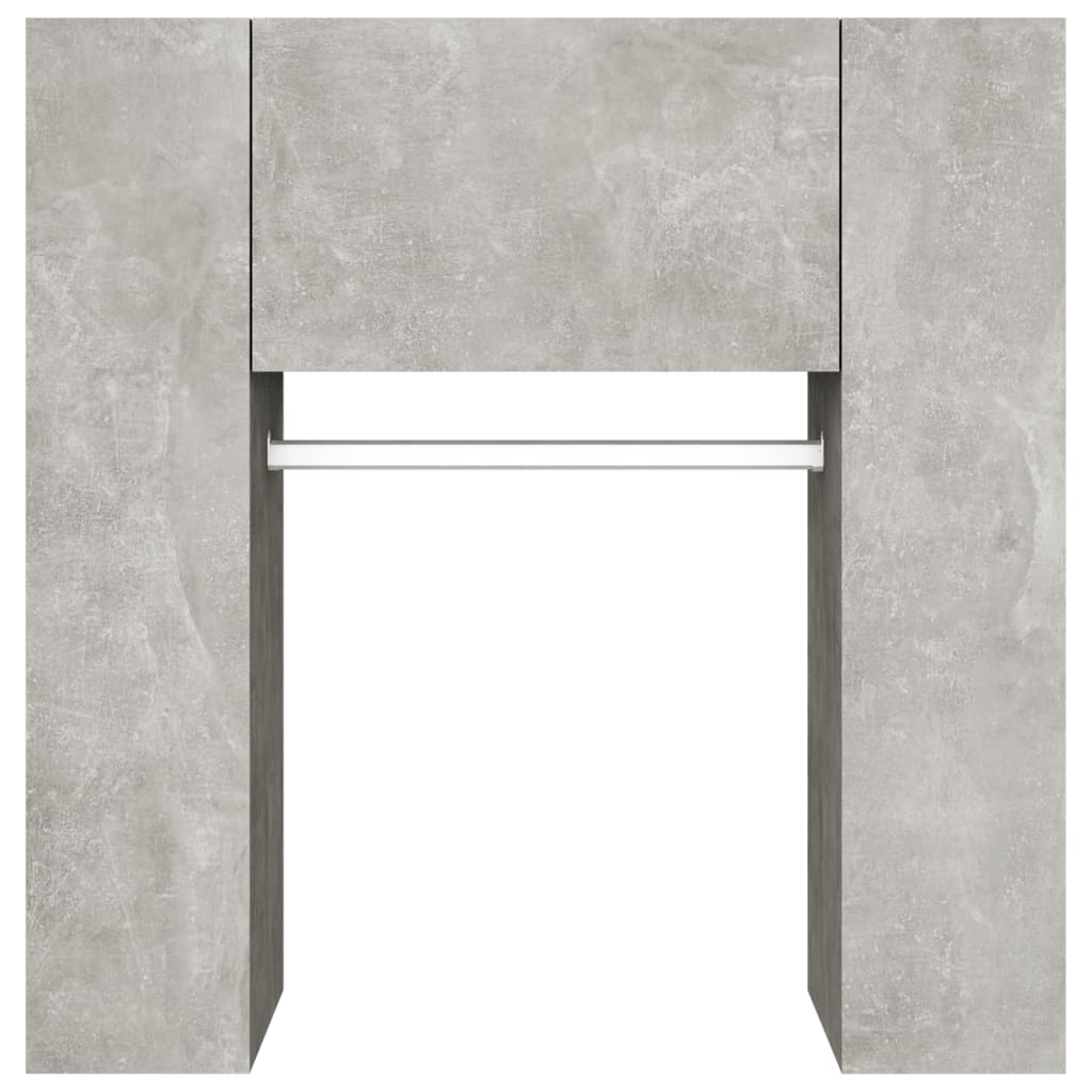 Halmeubel 97,5x37x99 cm bewerkt hout betongrijs