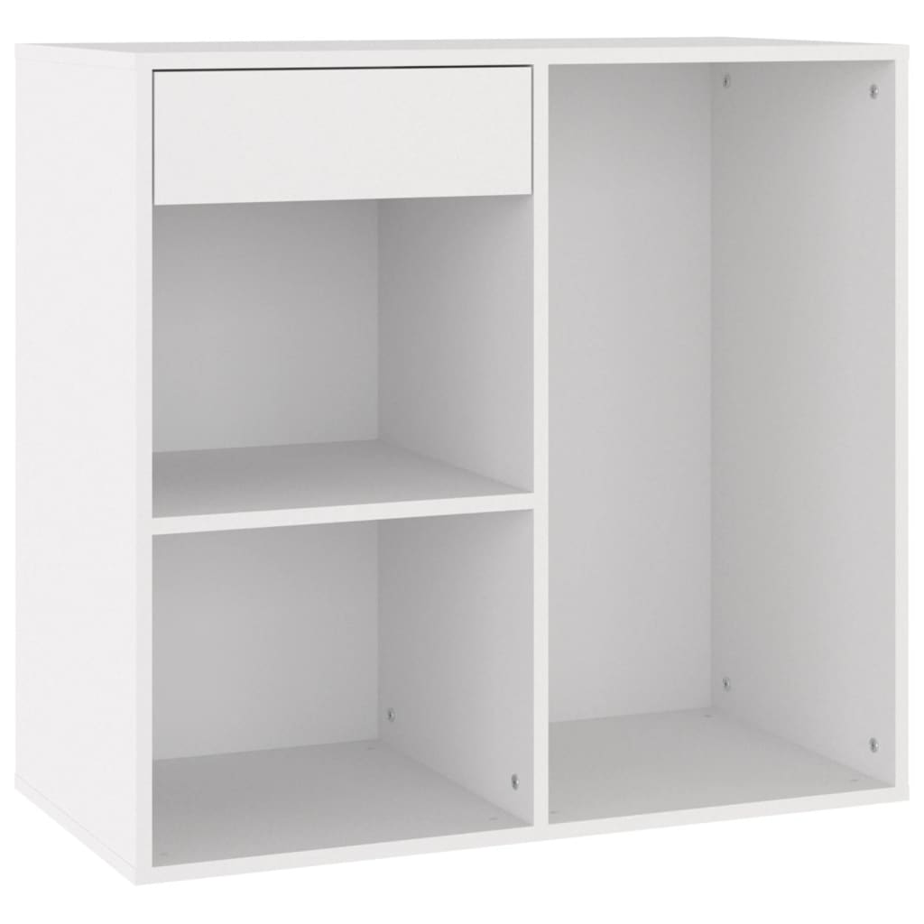 Cosmeticakast 80x40x75 cm bewerkt hout wit