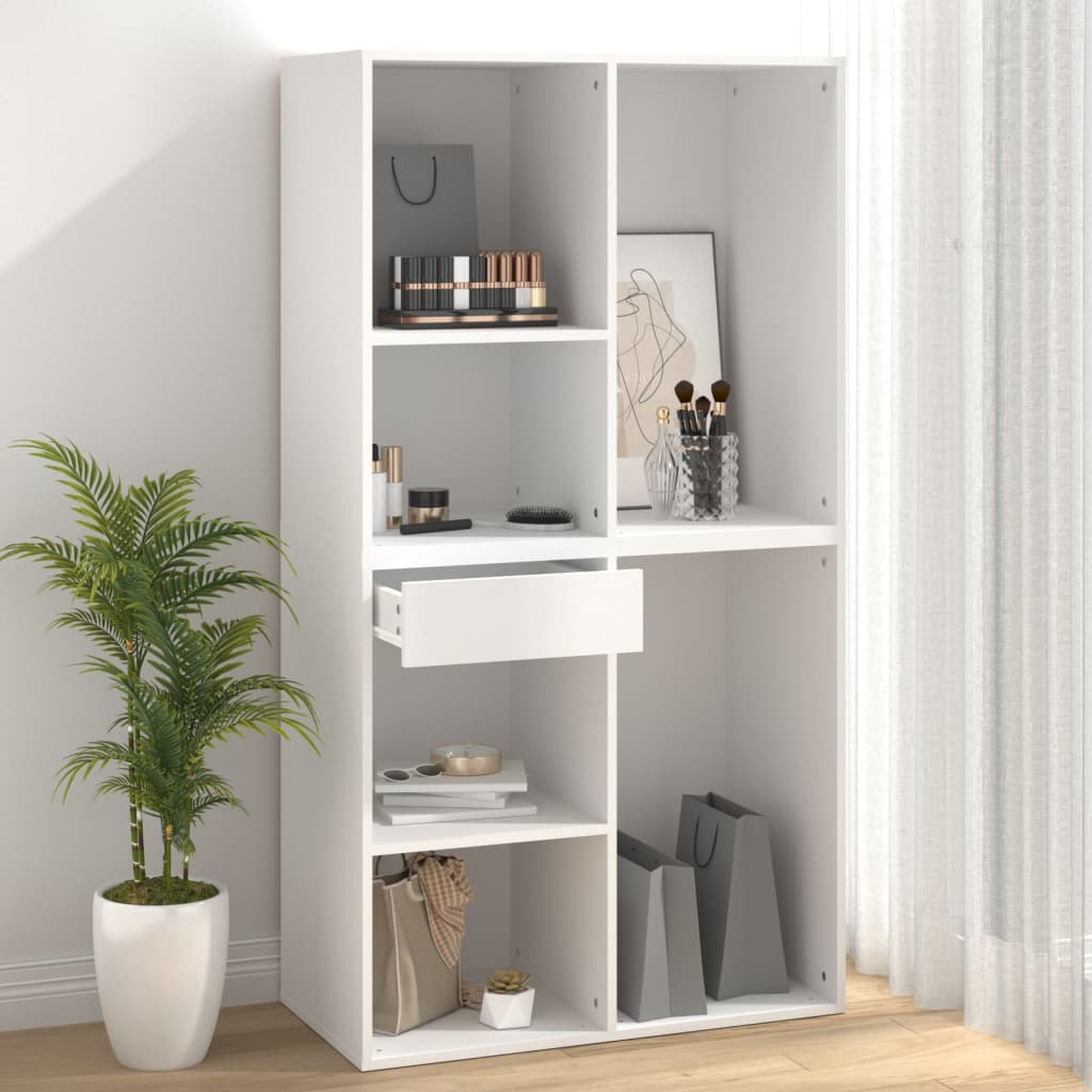 Cosmeticakast 80x40x75 cm bewerkt hout wit