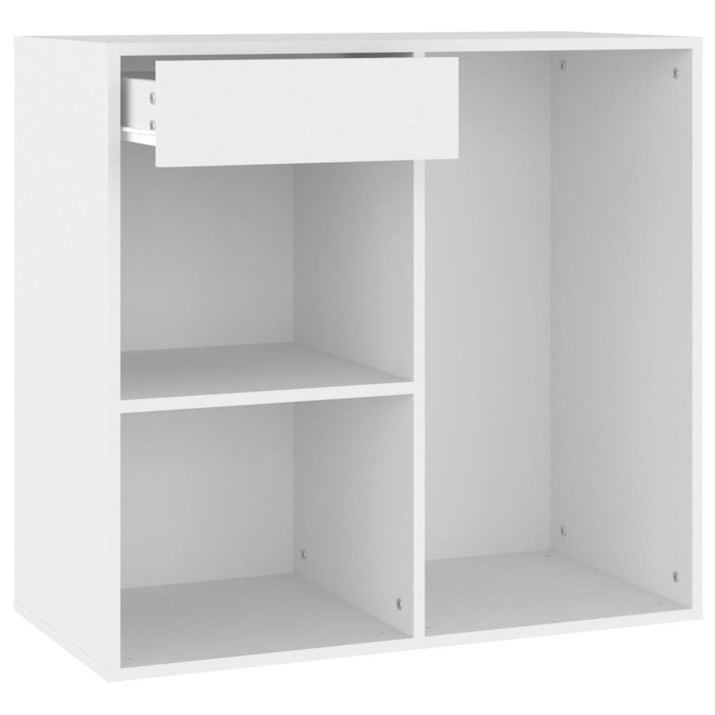 Cosmeticakast 80x40x75 cm bewerkt hout wit