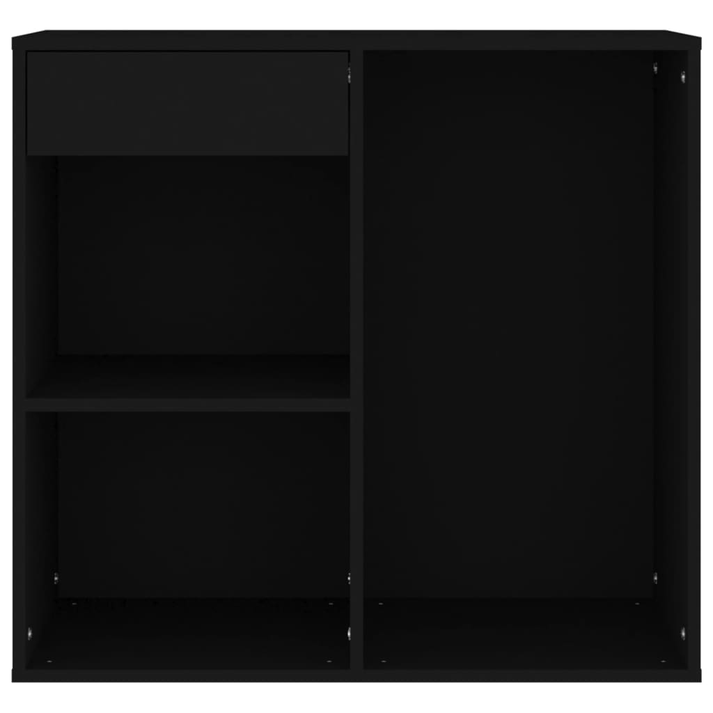 Cosmeticakast 80x40x75 cm bewerkt hout zwart