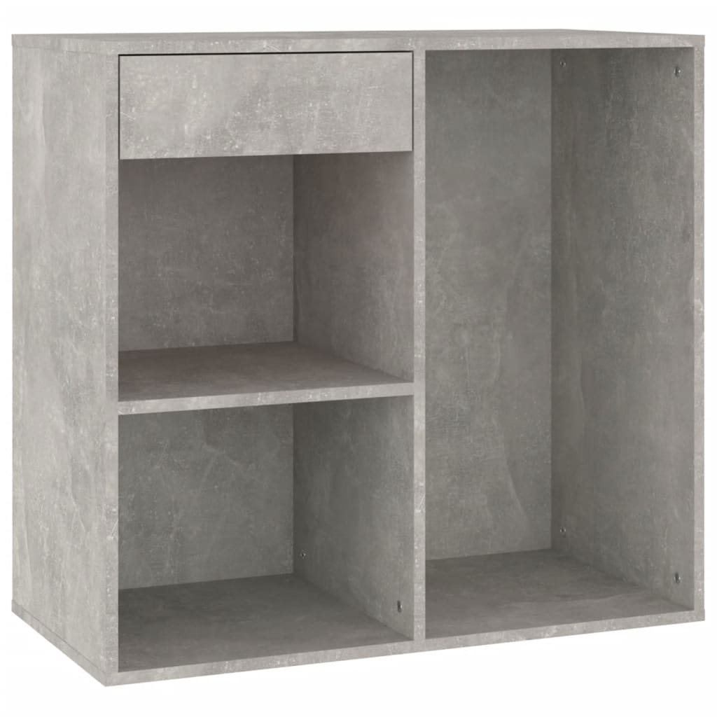 Cosmeticakast 80x40x75 cm bewerkt hout grijs