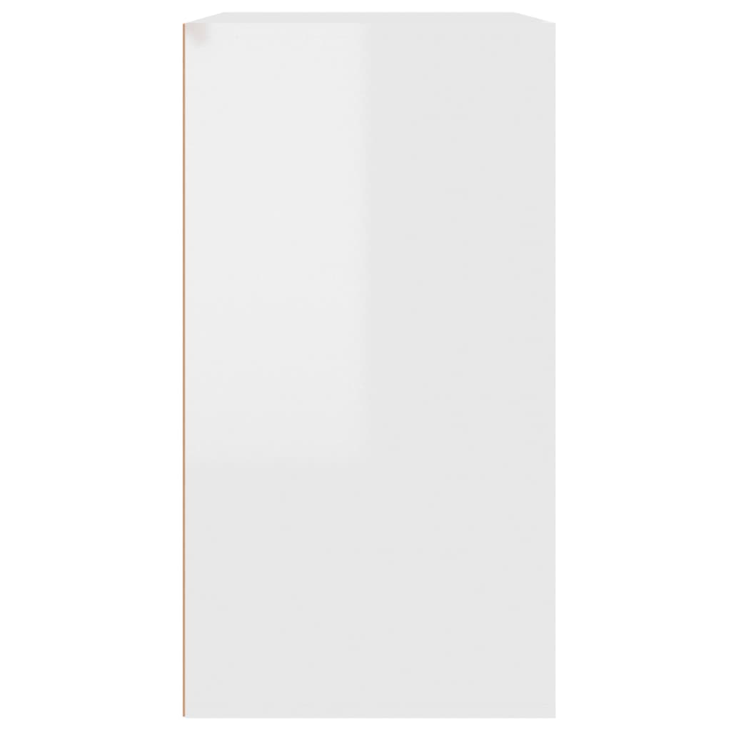 Cosmeticakast 80x40x75 cm bewerkt hout hoogglans wit