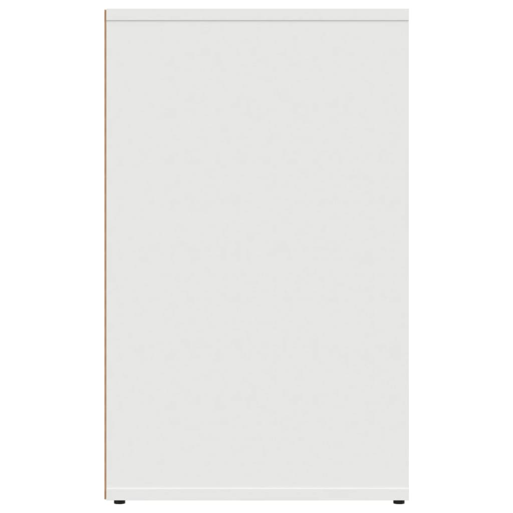 Kledingkast 80x40x65 cm bewerkt hout wit
