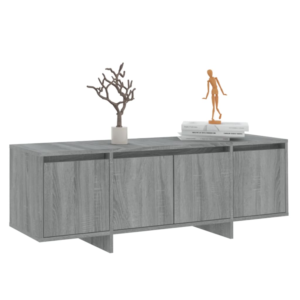 Tv-meubel 120x30x40,5 cm bewerkt hout grijs sonoma eikenkleurig