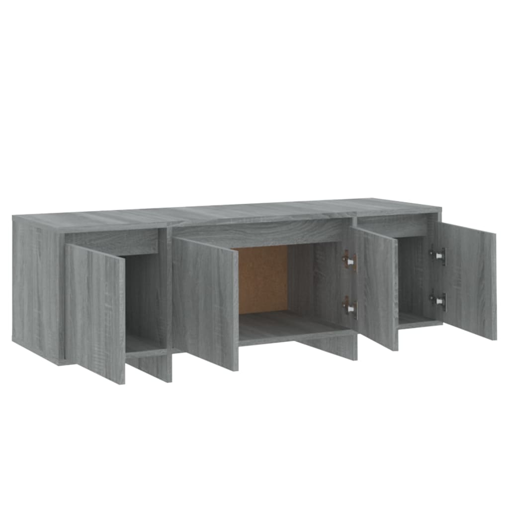 Tv-meubel 120x30x40,5 cm bewerkt hout grijs sonoma eikenkleurig