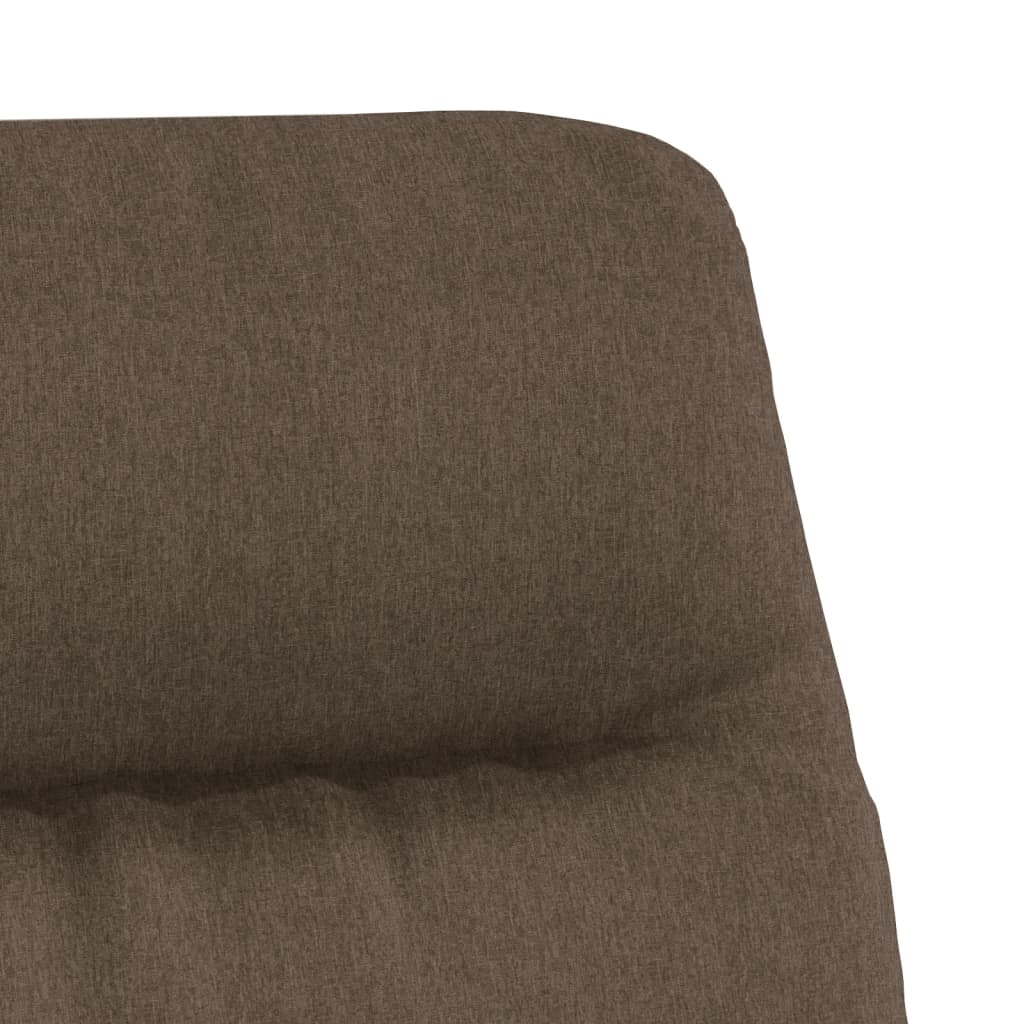 Relaxstoel met voetensteun stof taupe