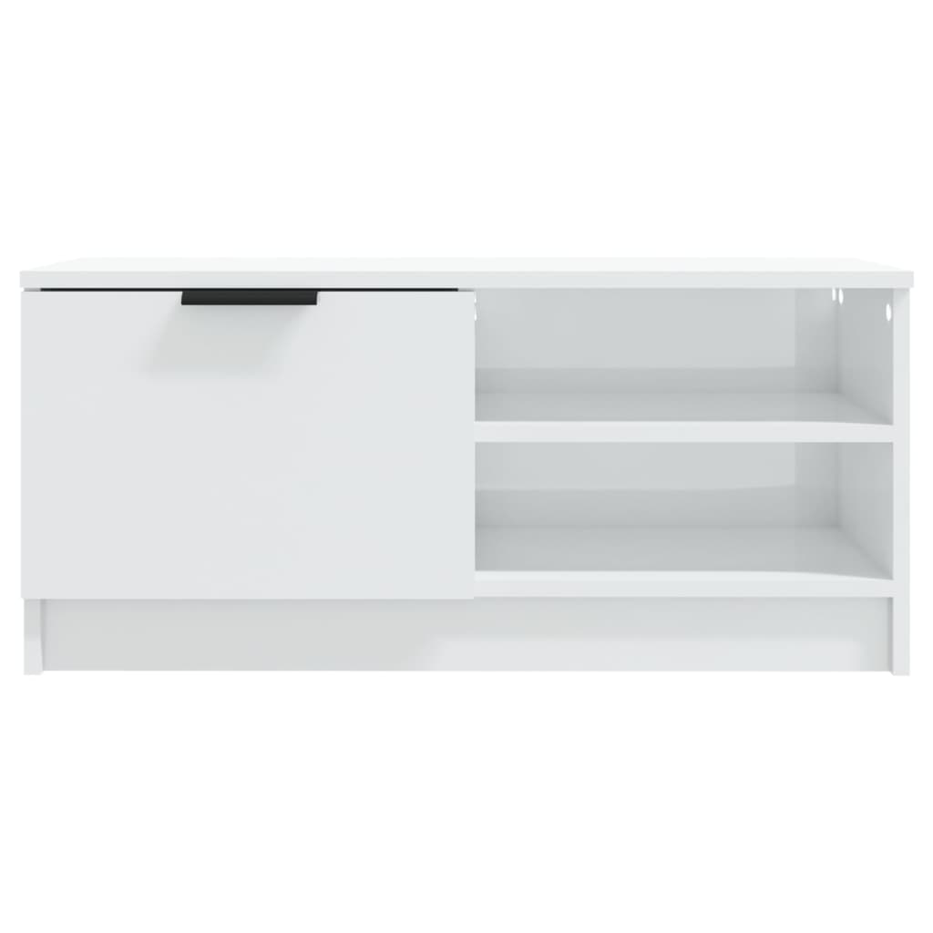 Tv-meubels 2 st 80x35x36,5 cm bewerkt hout hoogglans wit