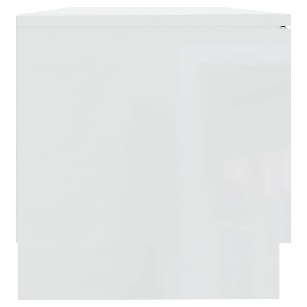Tv-meubels 2 st 80x35x36,5 cm bewerkt hout hoogglans wit