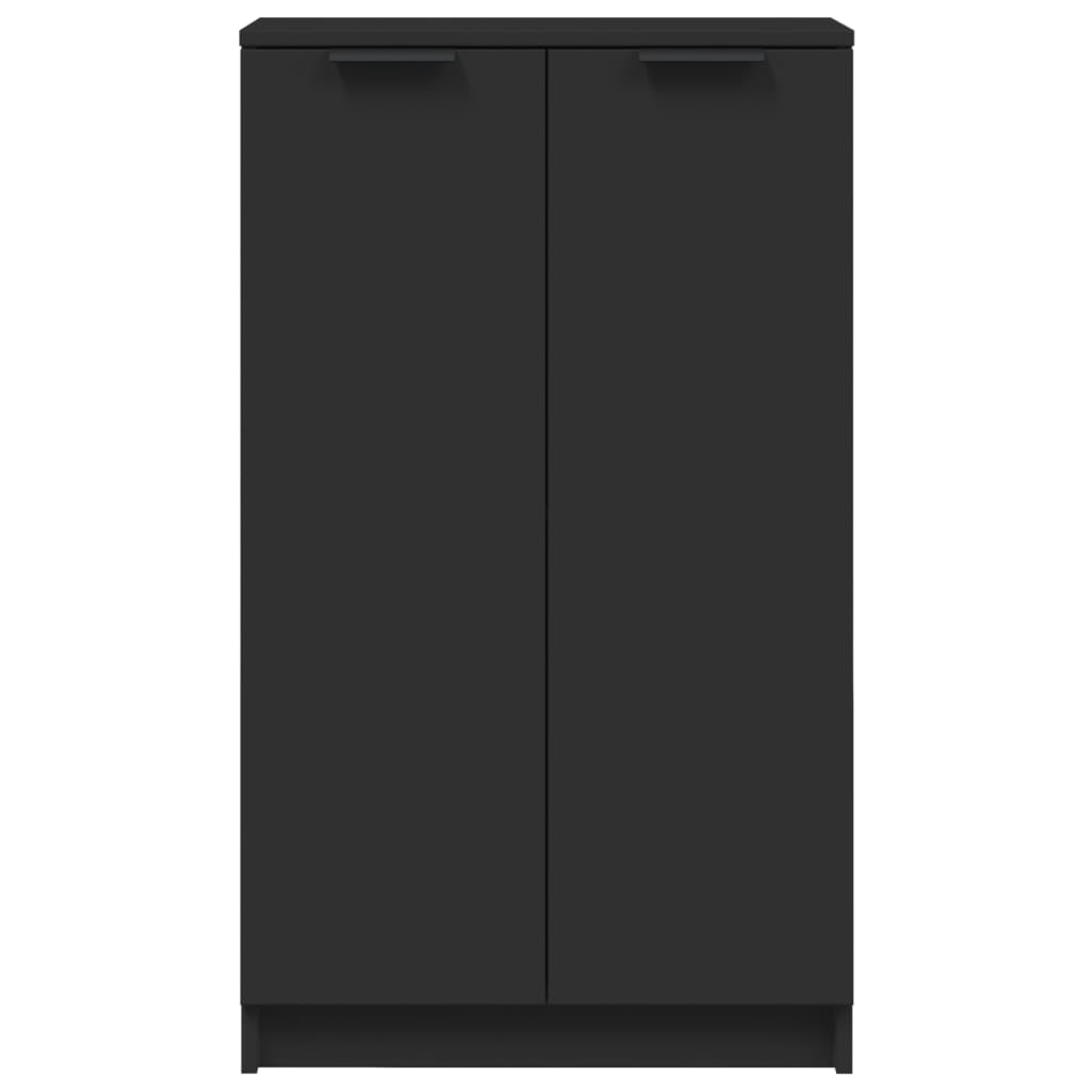 Schoenenkast 59x35x100 cm bewerkt hout zwart