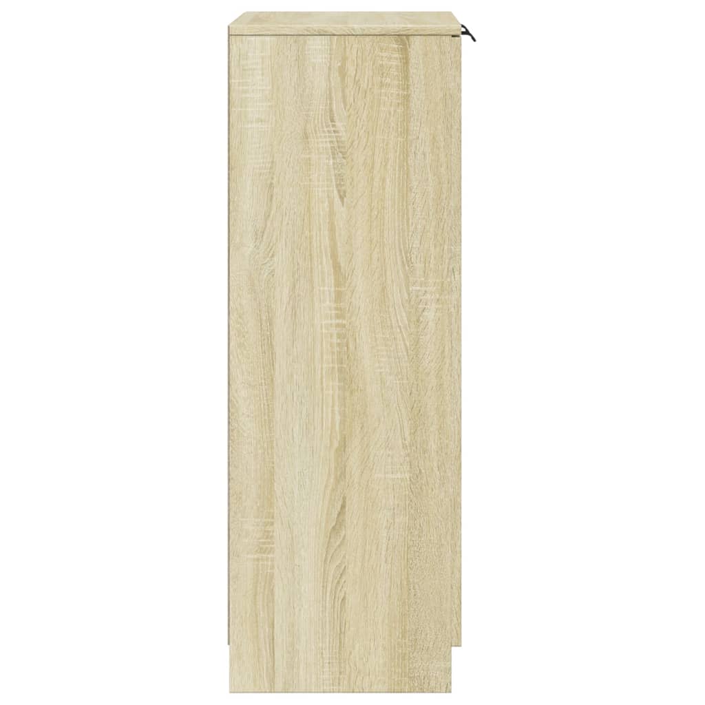 Schoenenkast 59x35x100 cm bewerkt hout sonoma eikenkleurig