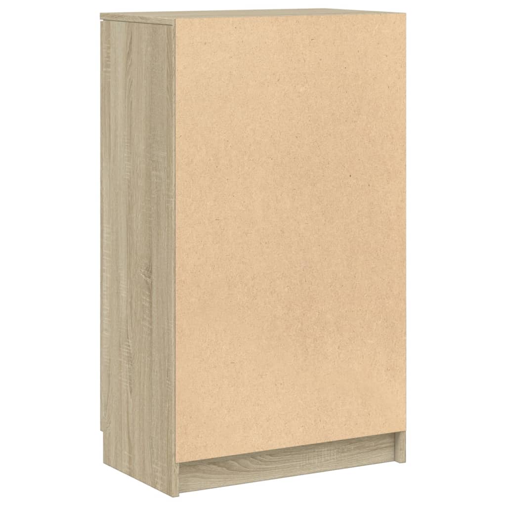 Schoenenkast 59x35x100 cm bewerkt hout sonoma eikenkleurig