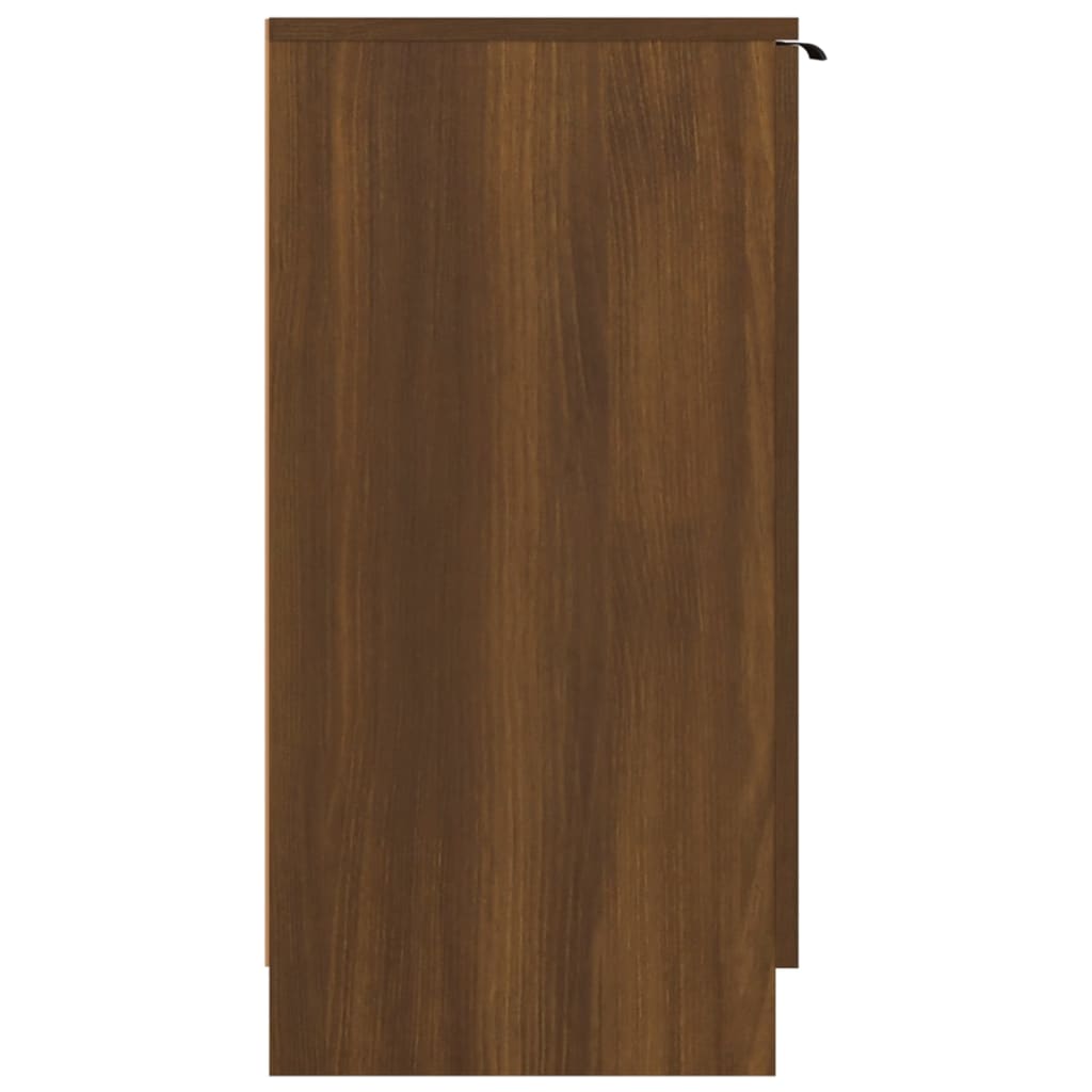 Schoenenkast 59x35x70 cm bewerkt hout bruin eikenkleur