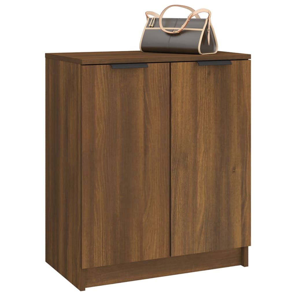 Schoenenkast 59x35x70 cm bewerkt hout bruin eikenkleur