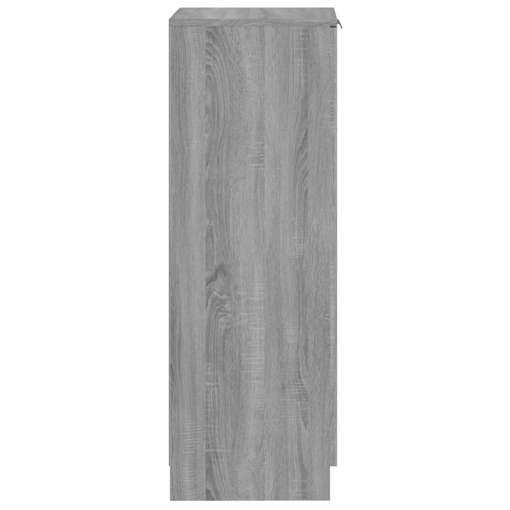 Schoenenkast 30x35x100 cm bewerkt hout grijs sonoma eikenkleur