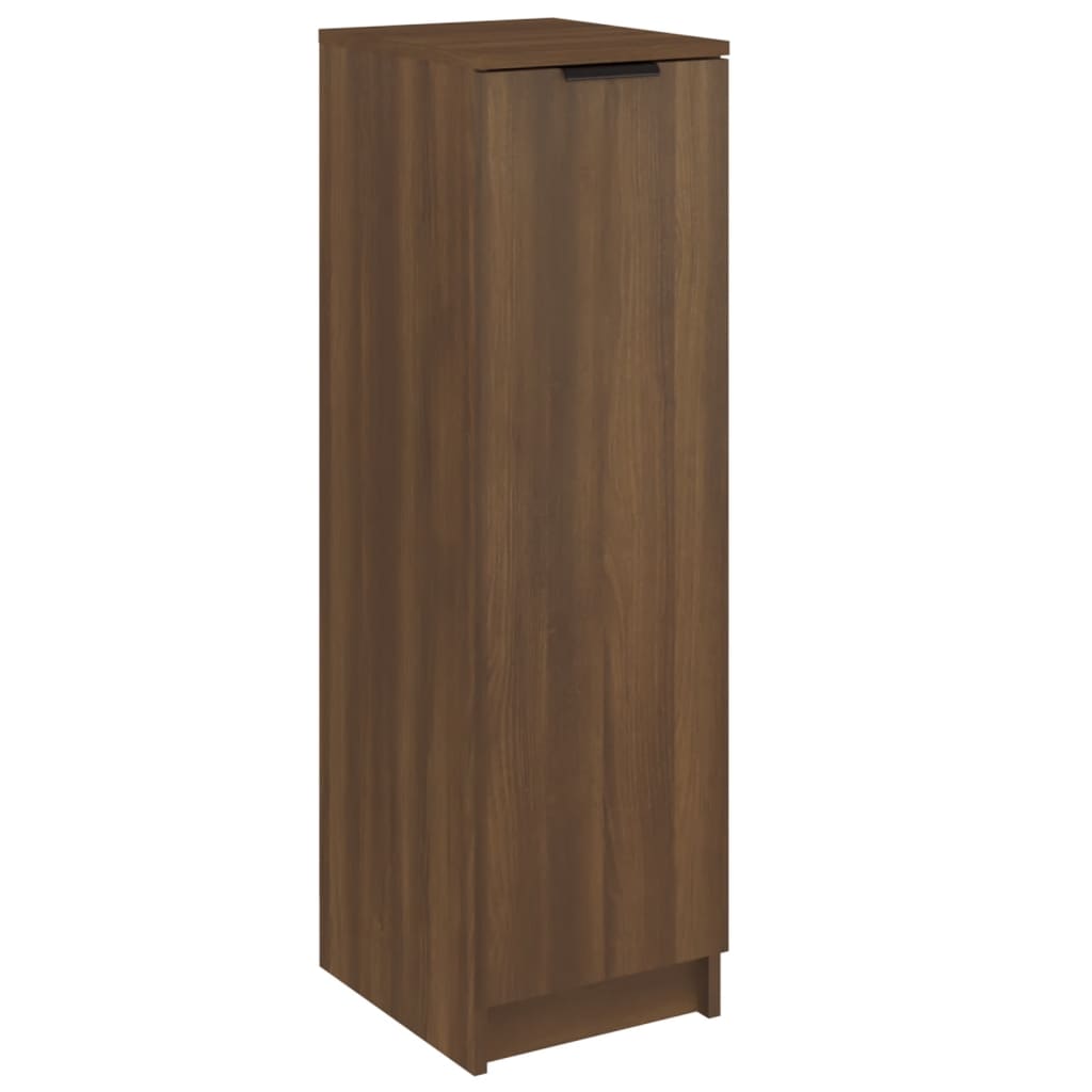 Schoenenkast 30x35x100 cm bewerkt hout bruin eikenkleur