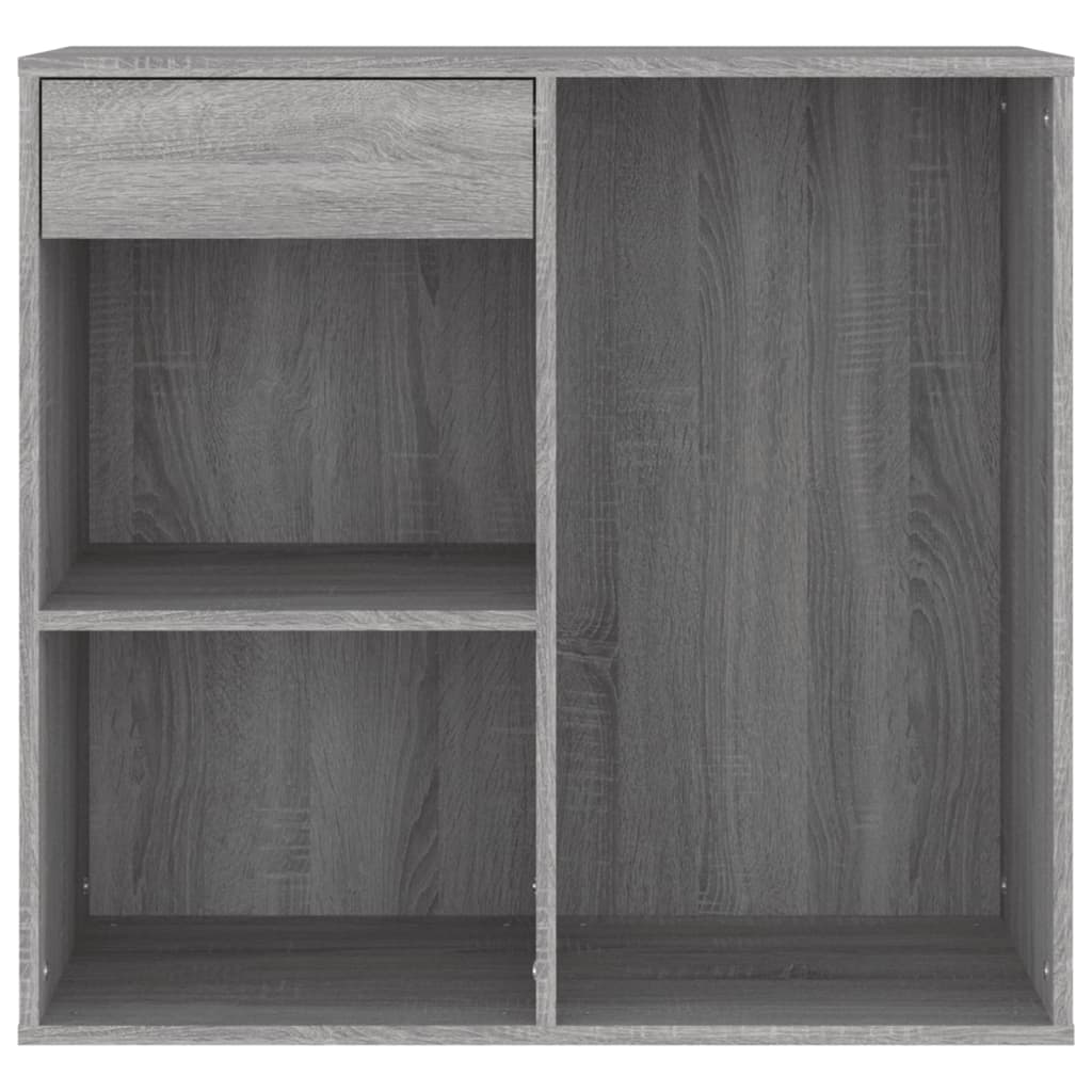 Cosmeticakast 80x40x75 cm bewerkt hout grijs sonoma eikenkleur