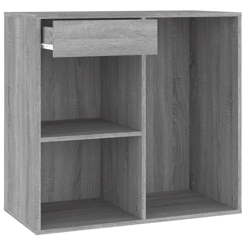 Cosmeticakast 80x40x75 cm bewerkt hout grijs sonoma eikenkleur