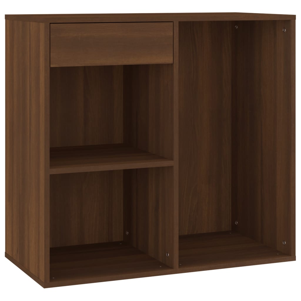 Cosmeticakast 80x40x75 cm bewerkt hout bruin eikenkleur