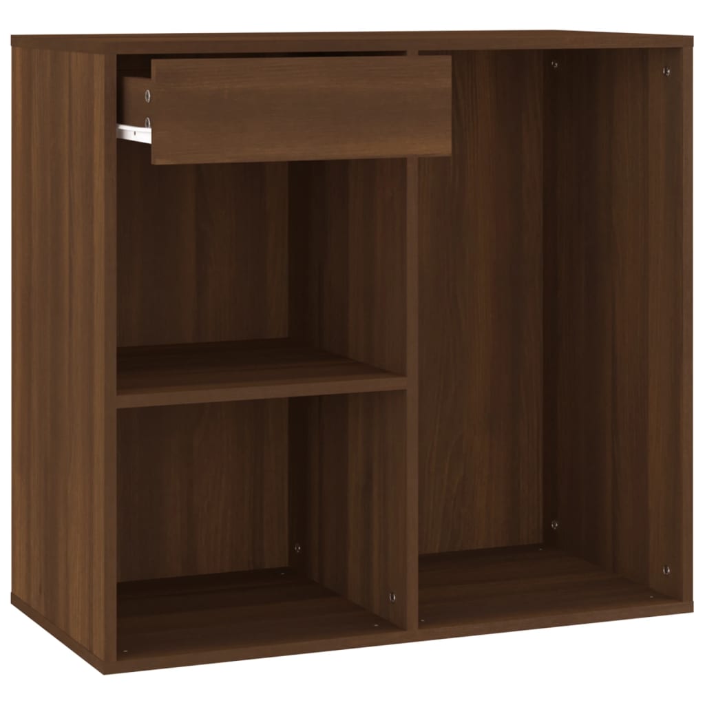 Cosmeticakast 80x40x75 cm bewerkt hout bruin eikenkleur