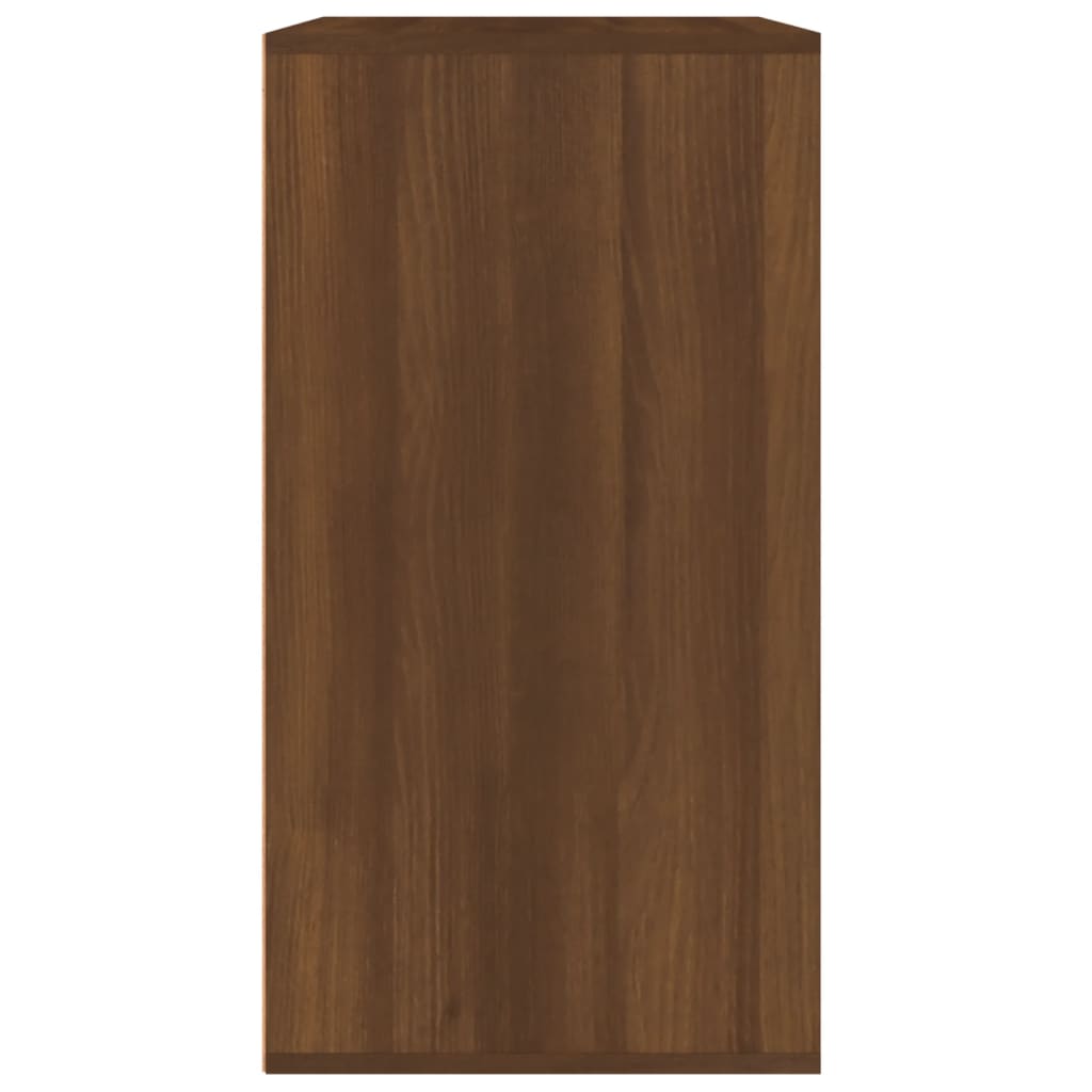 Cosmeticakast 80x40x75 cm bewerkt hout bruin eikenkleur