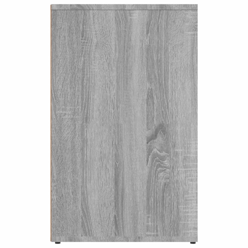 Kledingkast 80x40x65 cm bewerkt hout grijs sonoma eikenkleur