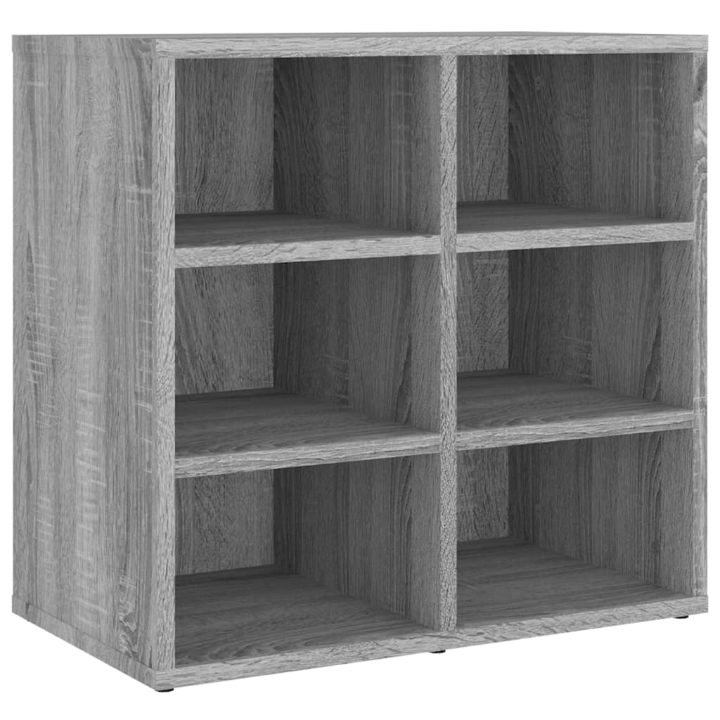 Schoenenkasten 2 st 52,5x30x50 cm grijs sonoma eikenkleurig