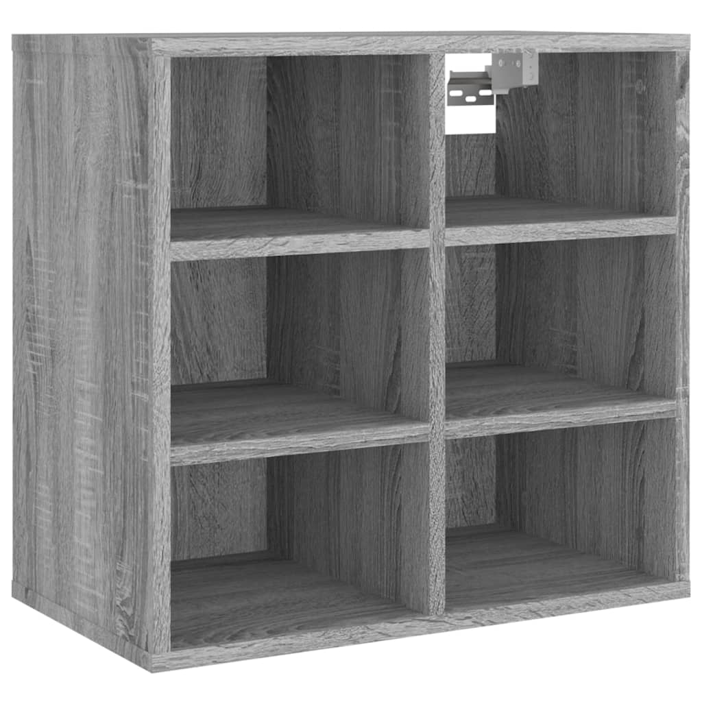 Schoenenkasten 2 st 52,5x30x50 cm grijs sonoma eikenkleurig