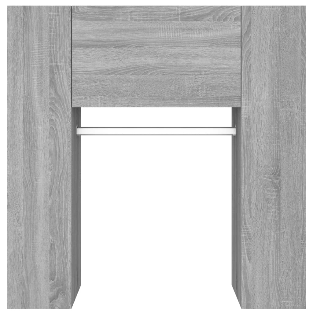 Halmeubel 97,5x37x99 cm bewerkt hout grijs sonoma eikenkleurig