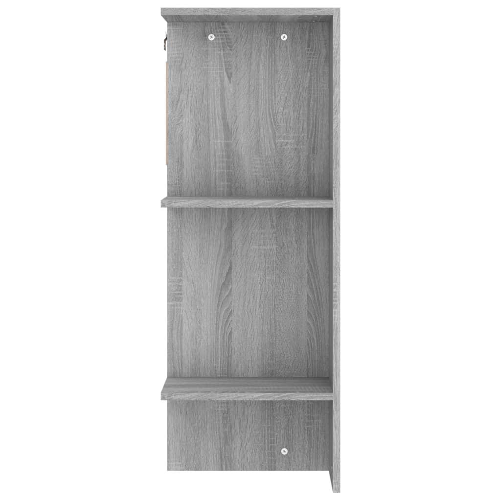 Halmeubel 97,5x37x99 cm bewerkt hout grijs sonoma eikenkleurig