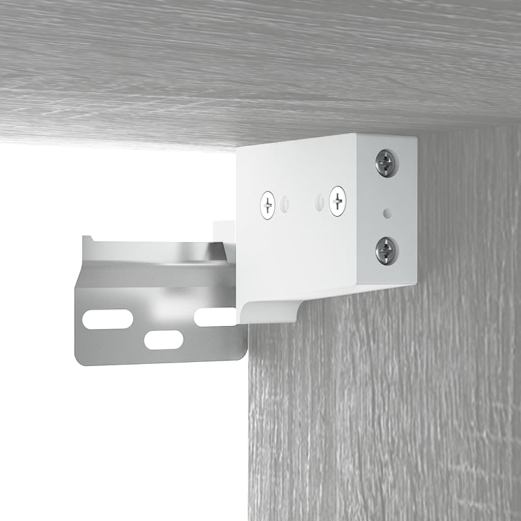 Halmeubel 97,5x37x99 cm bewerkt hout grijs sonoma eikenkleurig